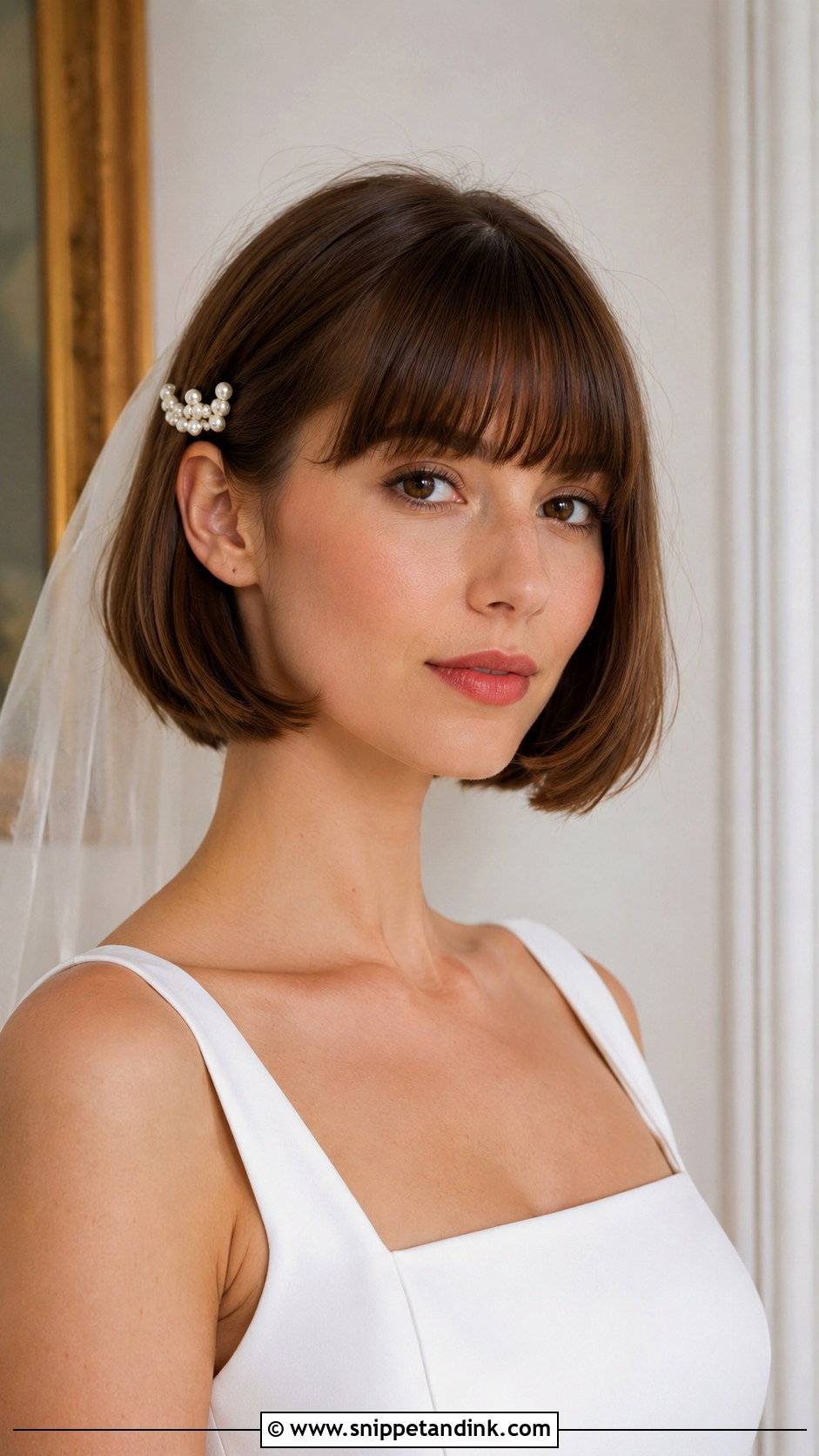 Wedding Bob With Bangs - Snippet and Ink - 15 Wedding Hair Styles with Bangs
