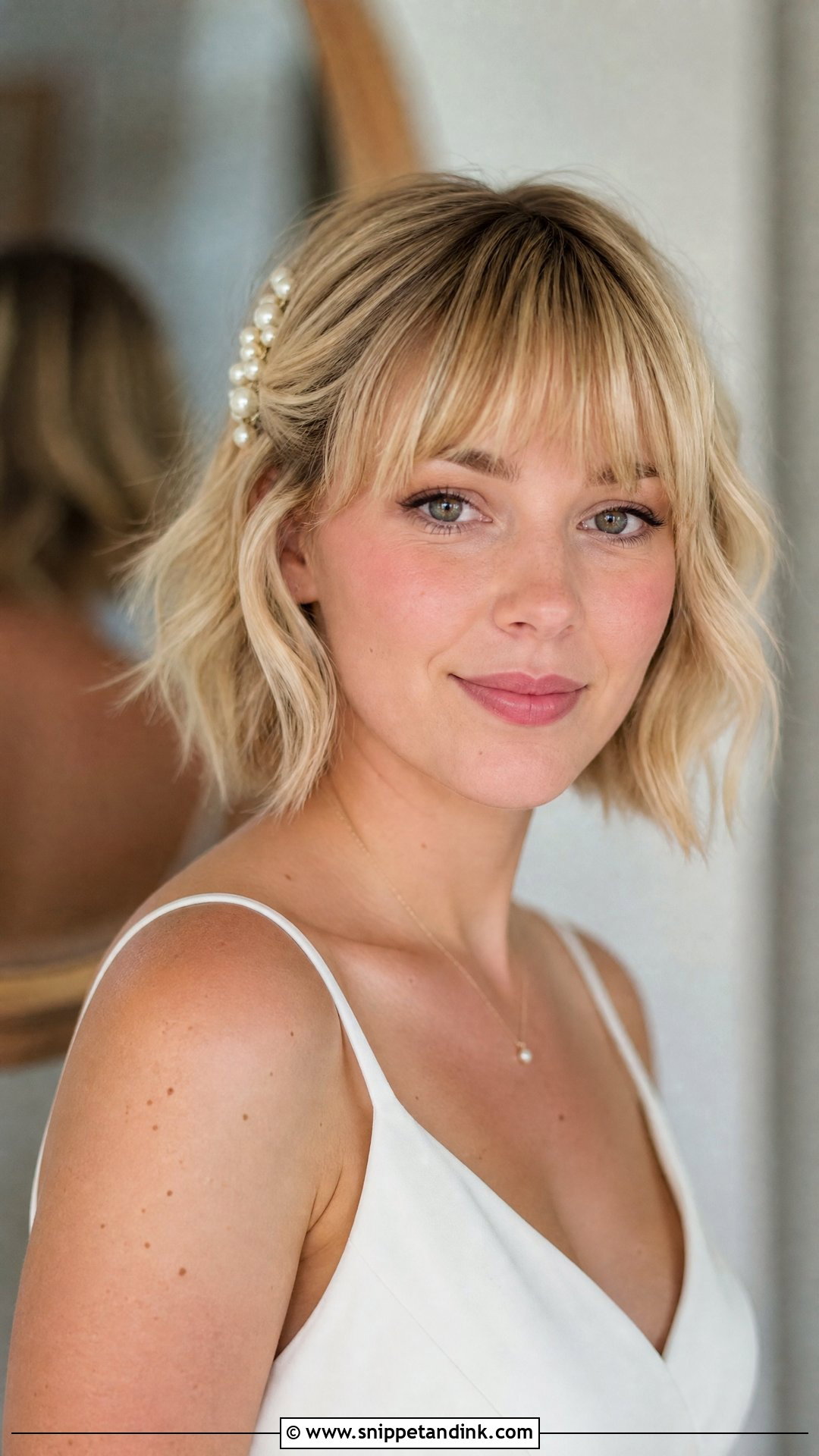 Wedding Bob With Fringe - Snippet and Ink - 20 Wedding Hair Fringe Ideas