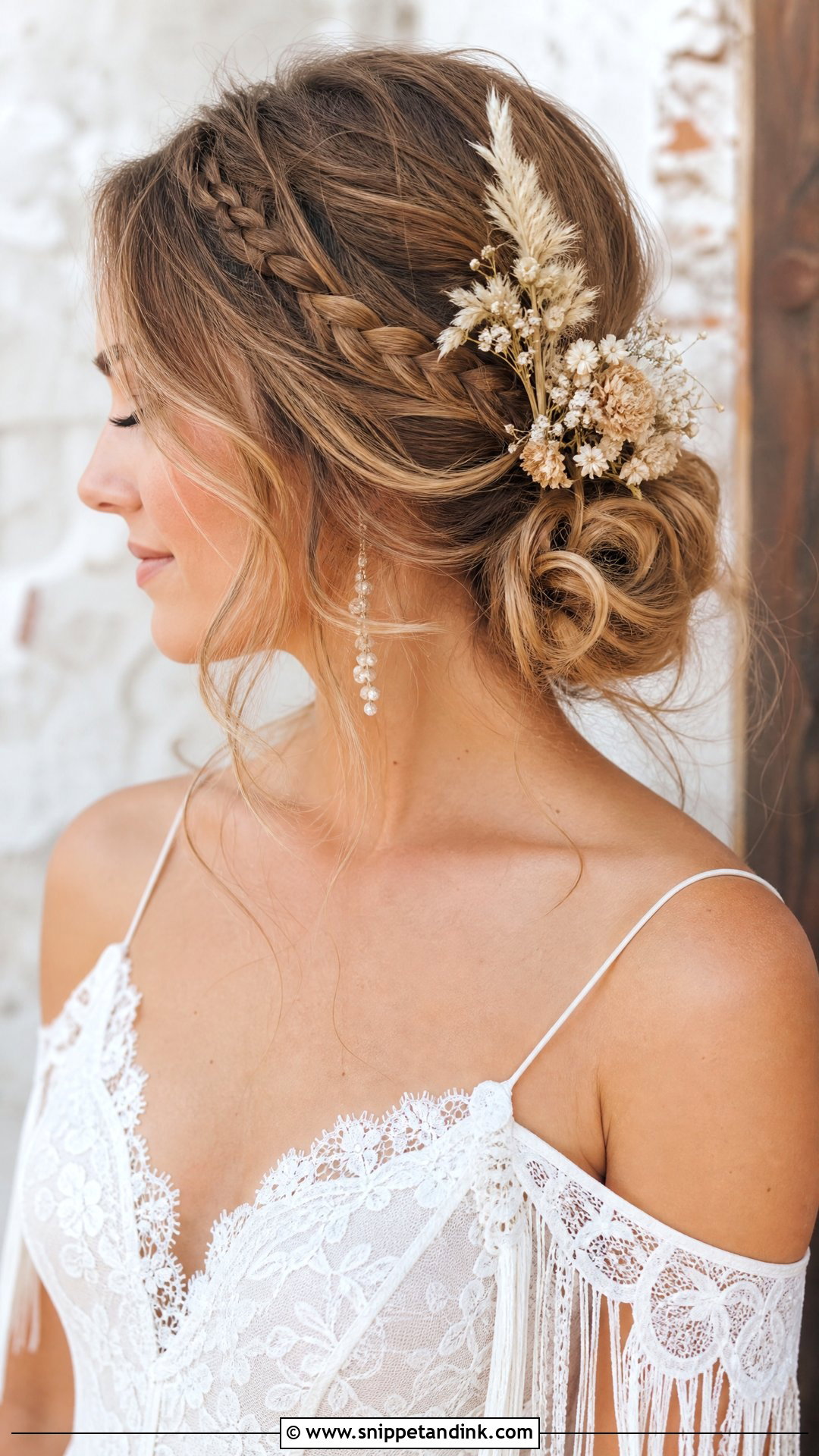 Wedding Boho Updo - Snippet and Ink - 20 Wedding Up Hairstyles