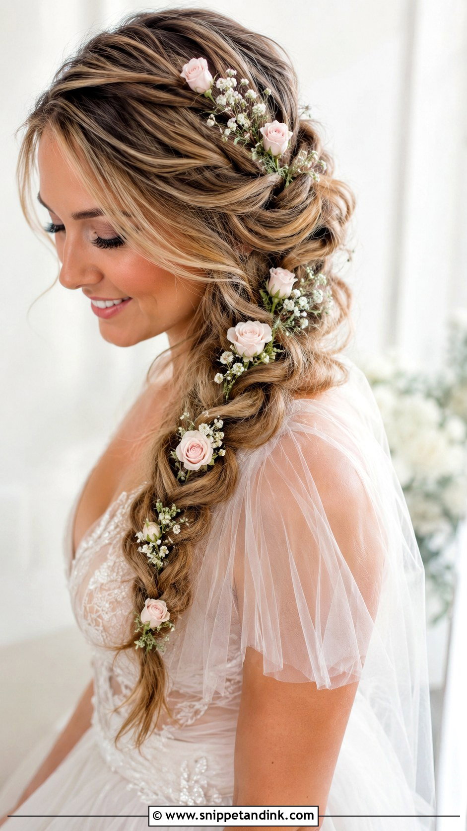 Wedding Braid With Flowers - Snippet and Ink - 15 Wedding Hairstyle with Flowers