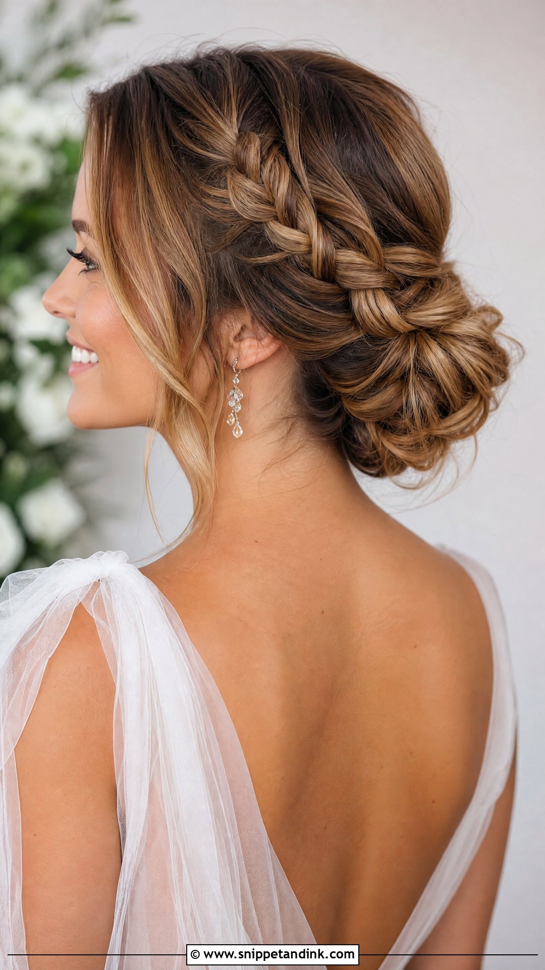 Wedding Braided Bun Updo - Snippet and Ink - 20 Wedding Up Hairstyles