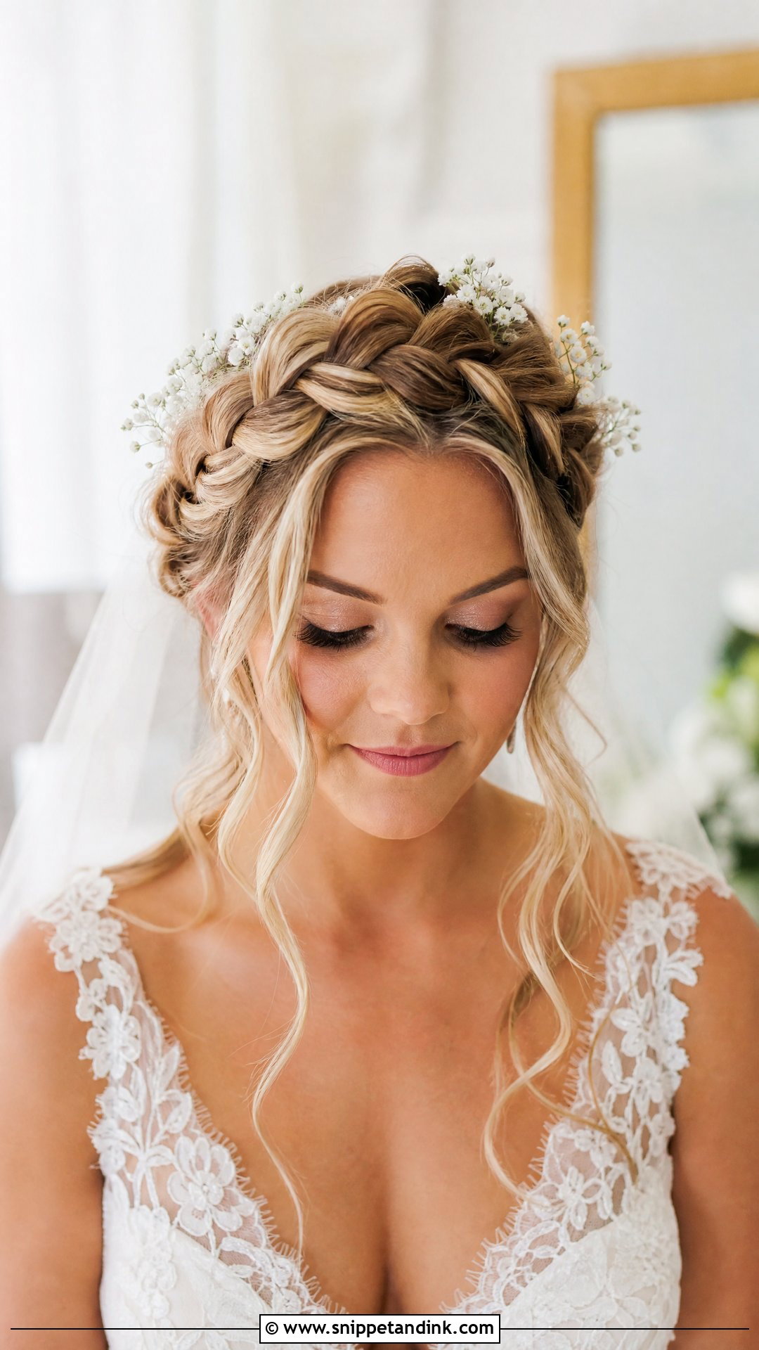 Wedding Braided Crown For Round Face - Snippet and Ink - 20 Wedding Hairstyle for Rounded Face Ideas
