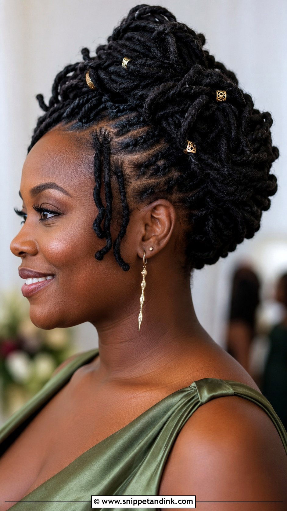 Wedding Bridesmaid Loc Updo - Snippet and Ink - 25 Wedding Bridesmaid Hairstyles