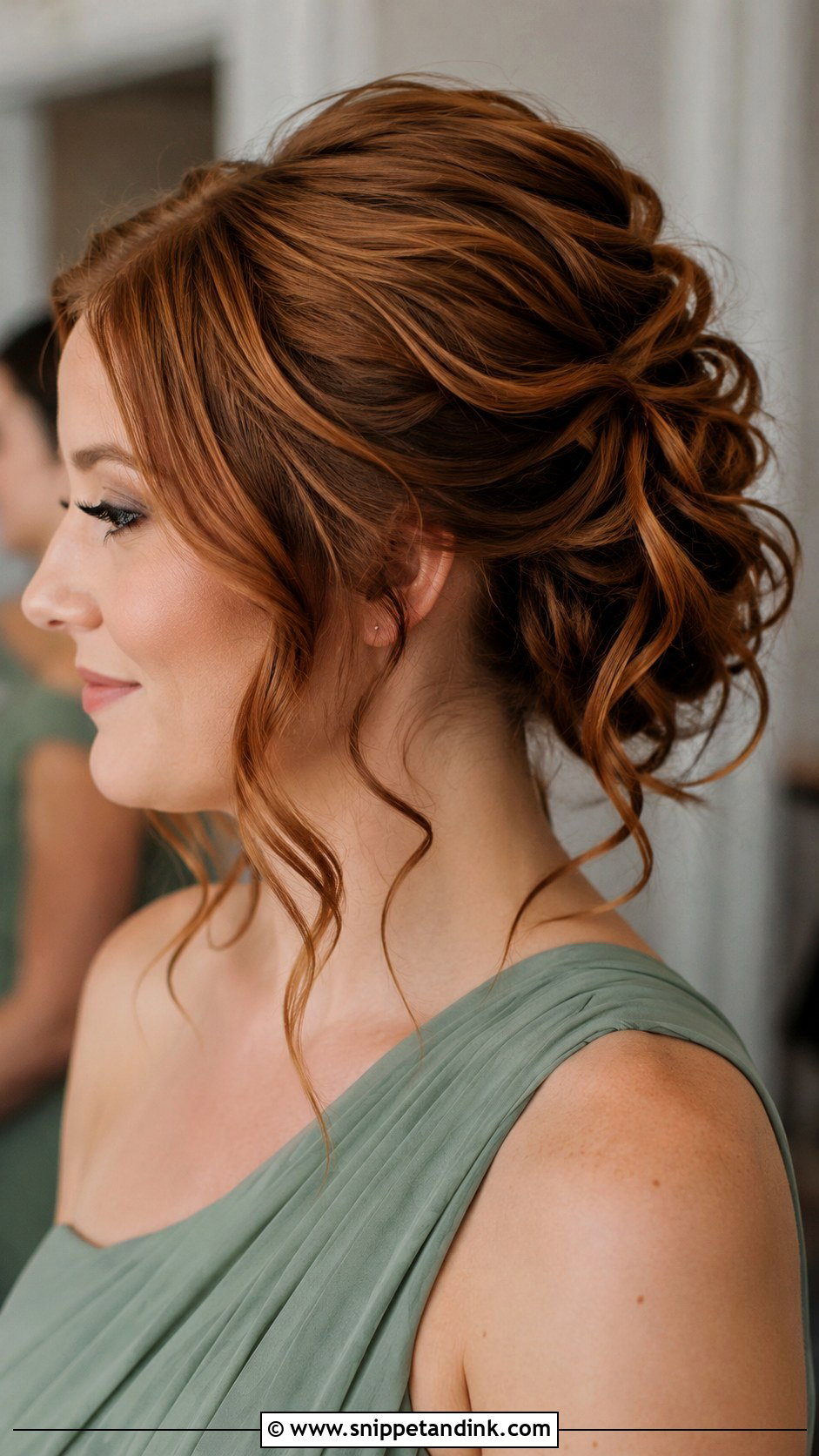 Wedding Bridesmaid Messy Updo - Snippet and Ink - 25 Wedding Bridesmaid Hairstyles