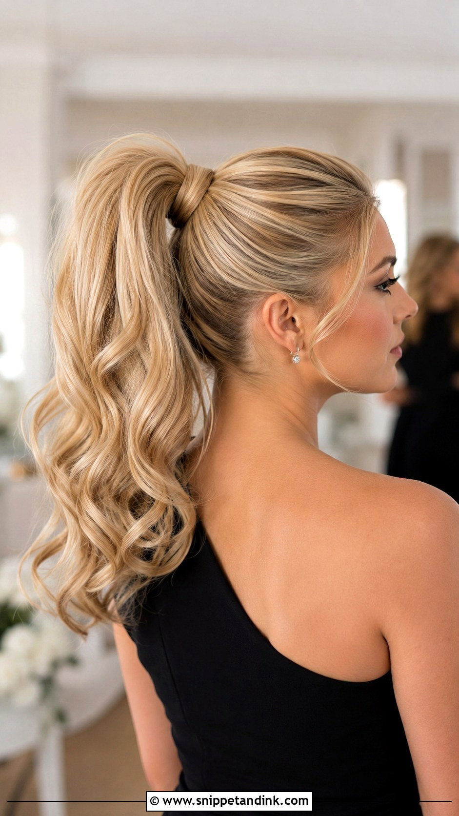 Wedding Bridesmaid Sleek Low Bun - Snippet and Ink - 25 Wedding Bridesmaid Hairstyles