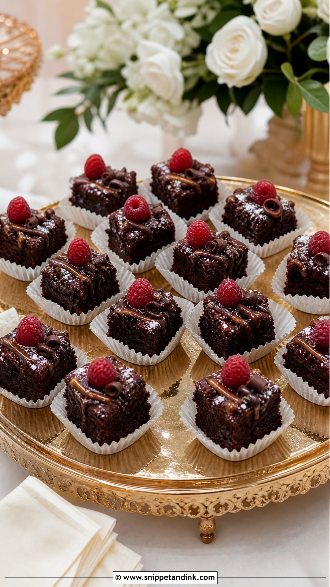 Wedding Brownie Bites - Snippet and Ink - 20 Wedding Sweets