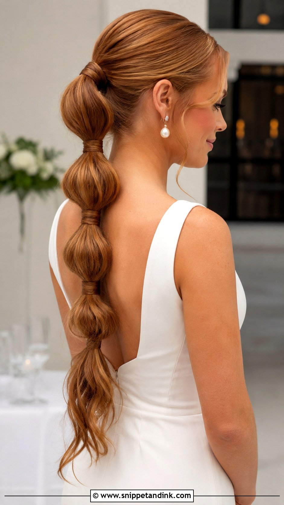 Wedding Bubble Ponytail - Snippet and Ink - 15 Hair Look for Wedding Ideas