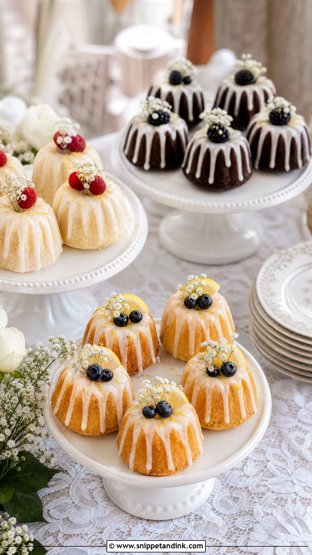 Wedding Bundt Cakes - Snippet and Ink - 20 Wedding Dessert Ideas
