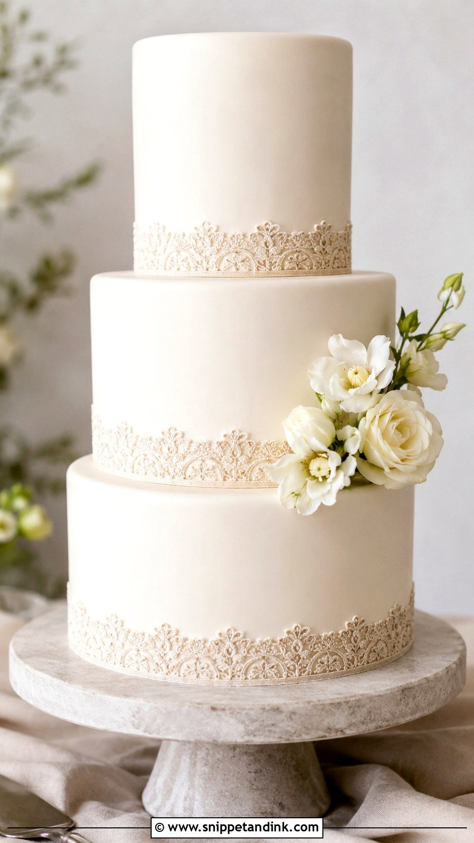 Wedding Cake Border Stencil - Snippet and Ink - 20 Wedding Cake Stencil Patterns