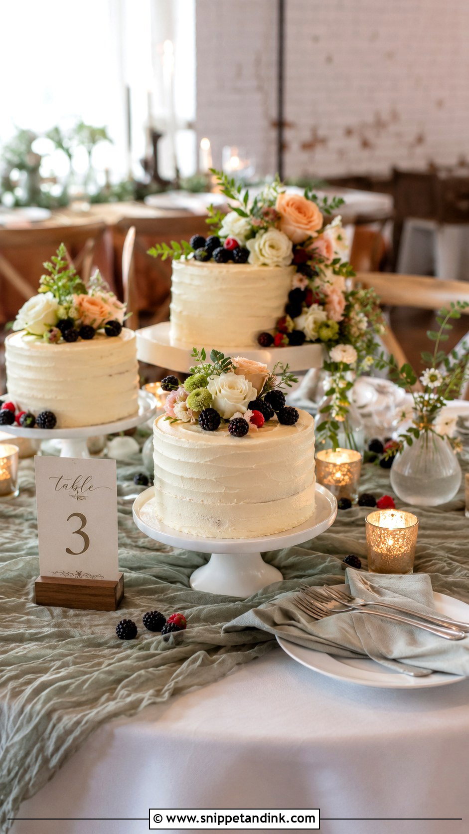 Wedding Cake Centerpieces With Mini Cakes - Snippet and Ink - 25 Wedding Cake with Mini Cakes