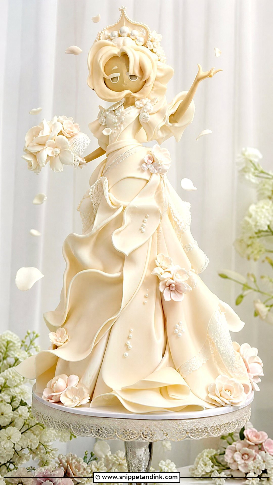 Wedding Cake Cookie Elegant Pose - Snippet and Ink - 25 Wedding Cake Cookie Fanart Ideas