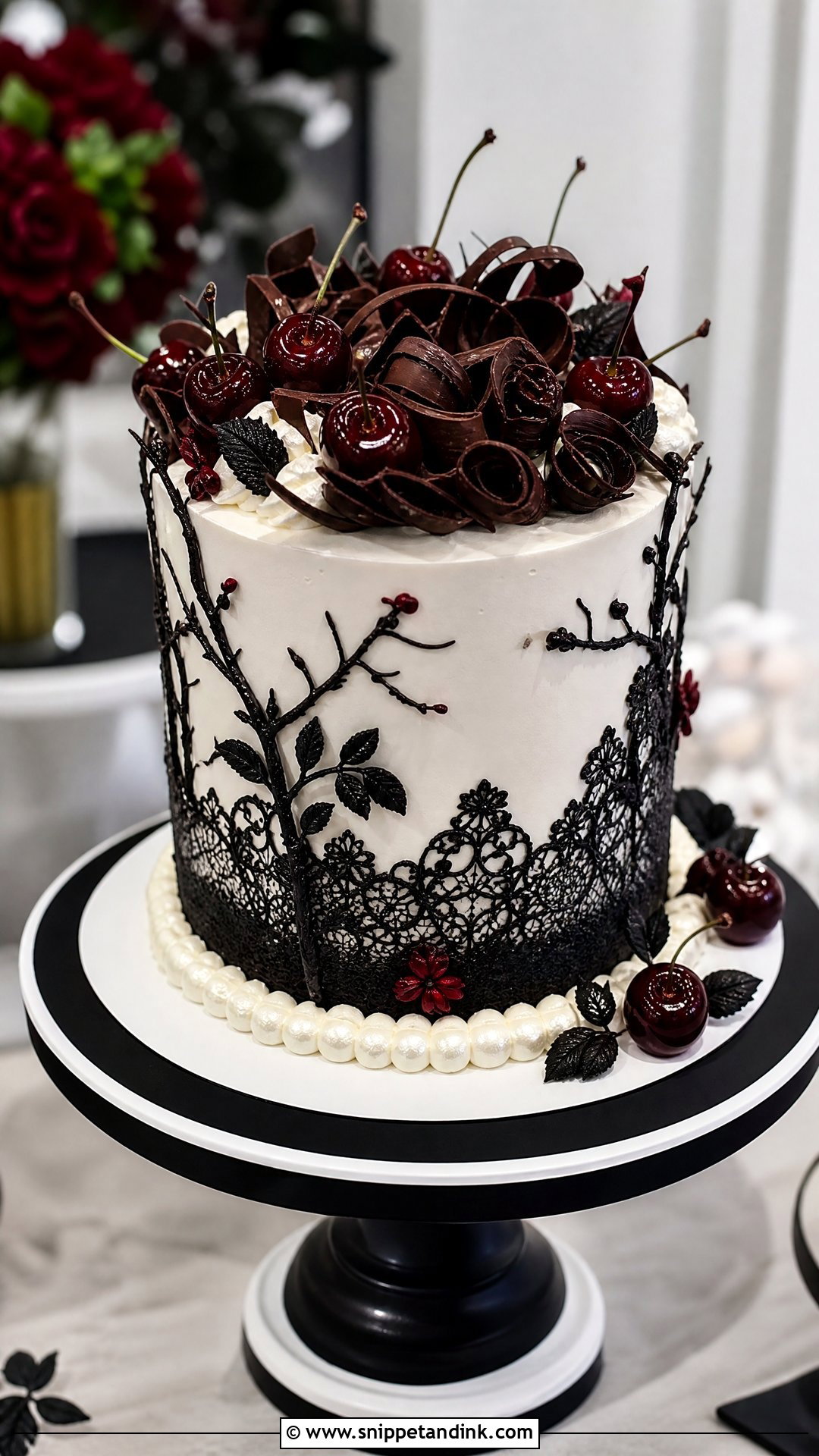 Wedding Cake Cookie X Black Forest Black And White Cake - Snippet and Ink - 25 Wedding Cake Cookie X Black Forest Crk Ideas