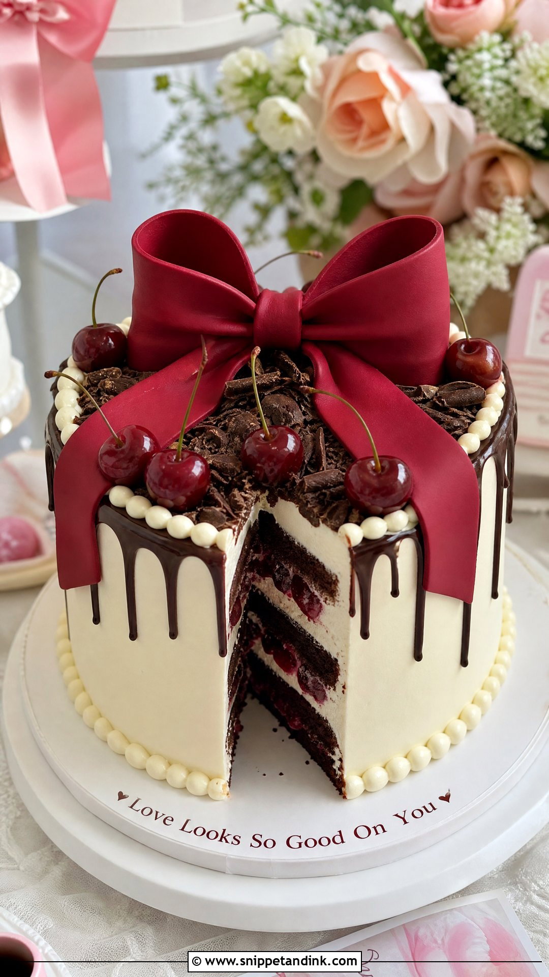 Wedding Cake Cookie X Black Forest Bow Cake - Snippet and Ink - 25 Wedding Cake Cookie X Black Forest Crk Ideas