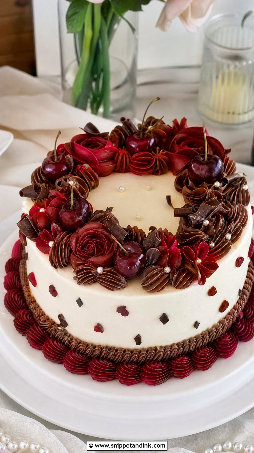 Wedding Cake Cookie X Black Forest Buttercream Cake - Snippet and Ink - 25 Wedding Cake Cookie X Black Forest Crk Ideas