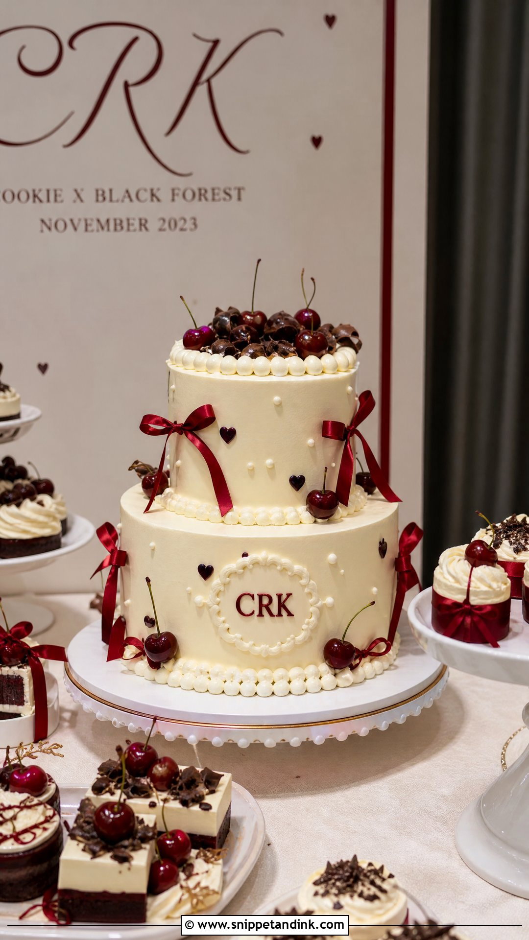 Wedding Cake Cookie X Black Forest Dessert Table Cake - Snippet and Ink - 25 Wedding Cake Cookie X Black Forest Crk Ideas