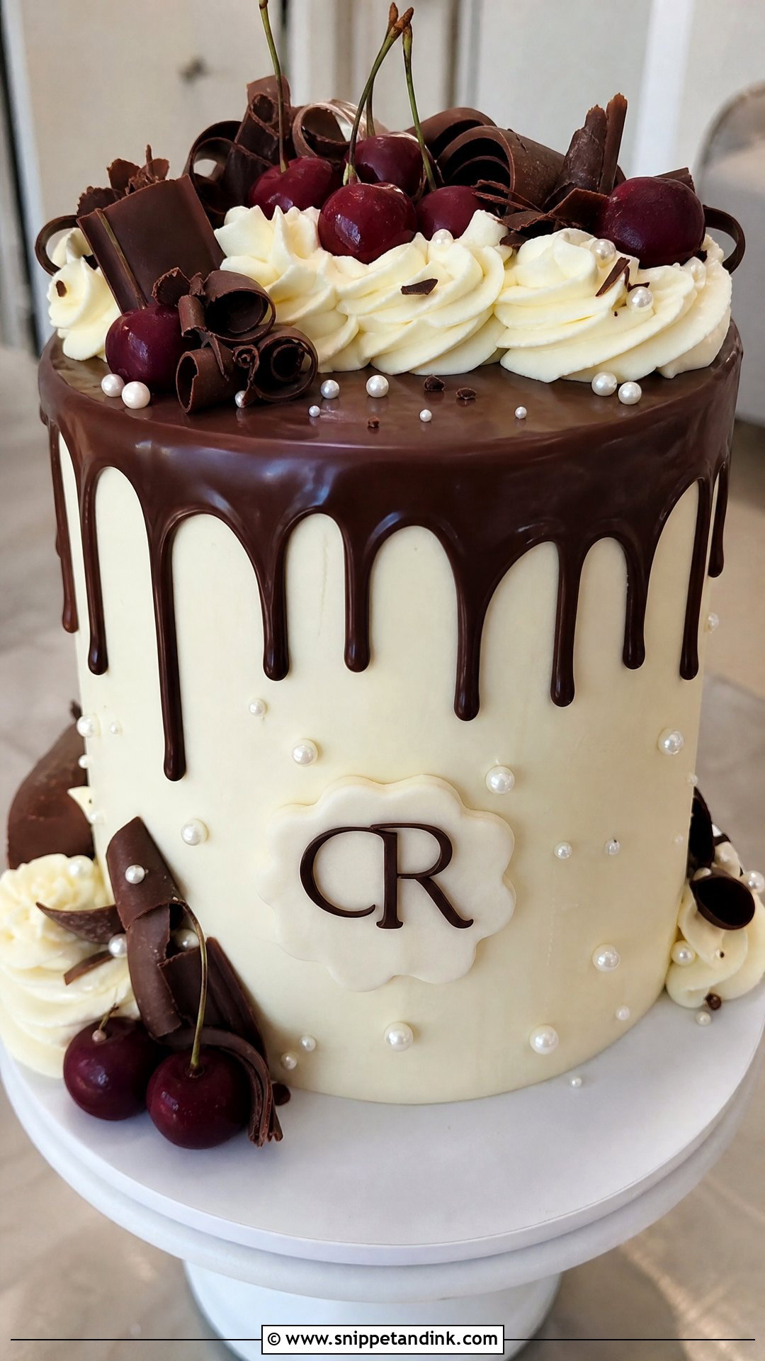 Wedding Cake Cookie X Black Forest Drip Cake - Snippet and Ink - 25 Wedding Cake Cookie X Black Forest Crk Ideas