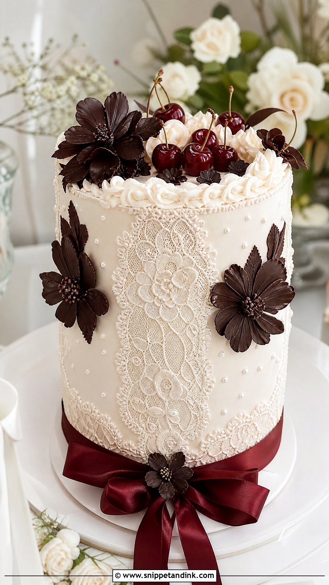 Wedding Cake Cookie X Black Forest Lace Cake - Snippet and Ink - 25 Wedding Cake Cookie X Black Forest Crk Ideas
