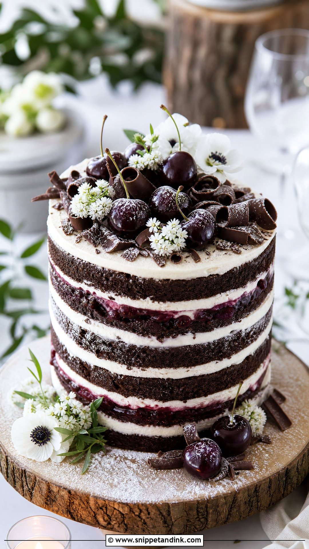 Wedding Cake Cookie X Black Forest Naked Cake - Snippet and Ink - 25 Wedding Cake Cookie X Black Forest Crk Ideas
