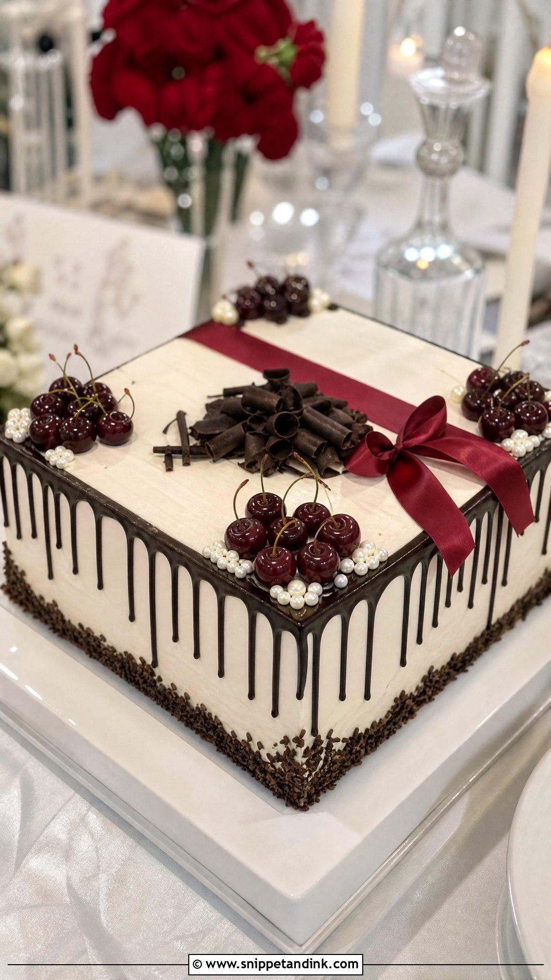 Wedding Cake Cookie X Black Forest Square Cake - Snippet and Ink - 25 Wedding Cake Cookie X Black Forest Crk Ideas