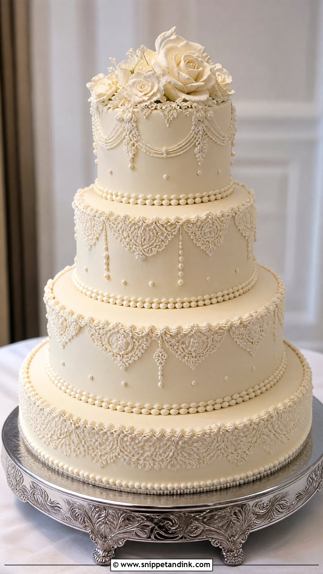 Wedding Cake Detail Shot - Snippet and Ink - 25 Cake Poses Photo Ideas for Wedding