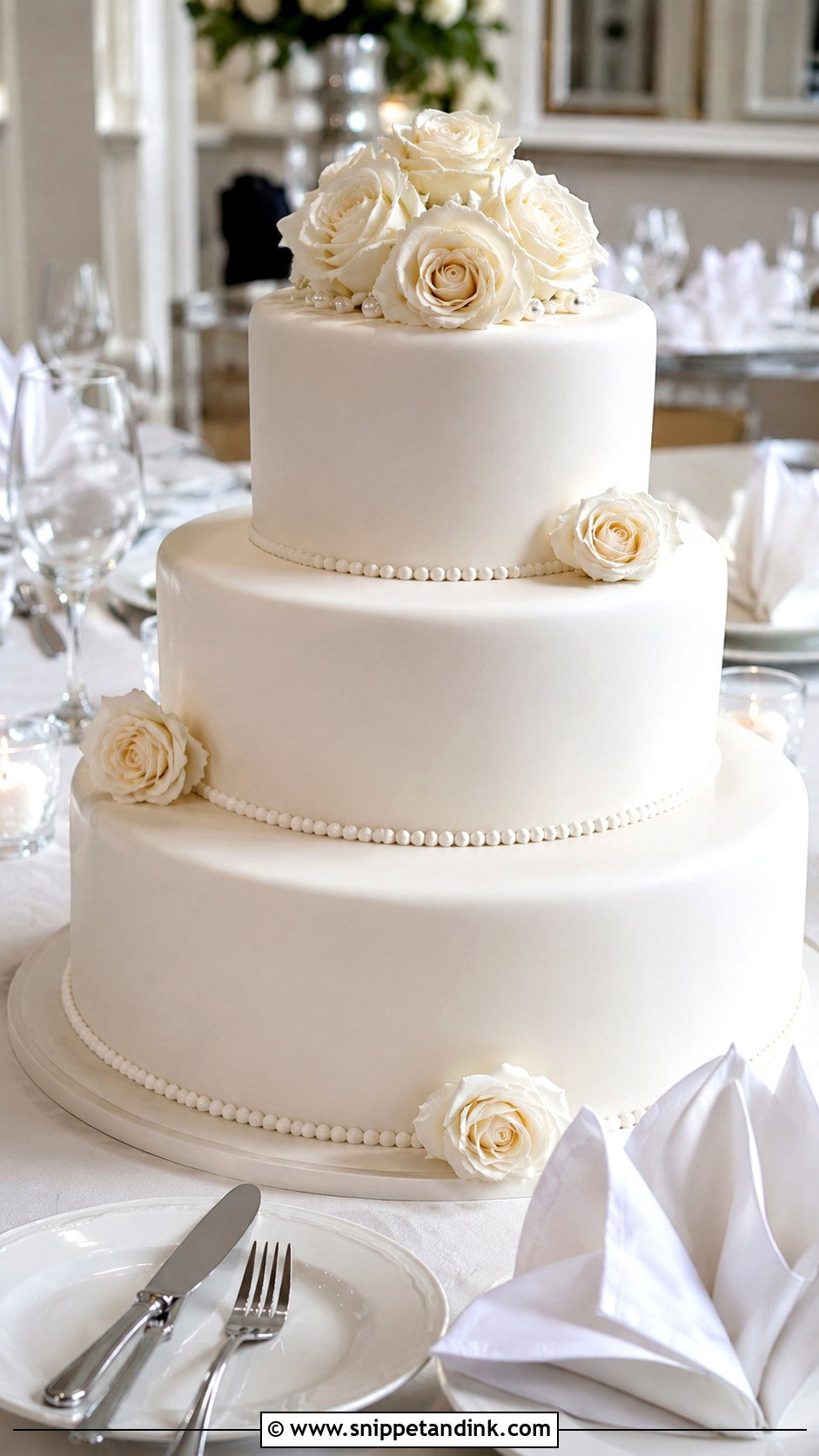Wedding Cake For Plated Dinner - Snippet and Ink - 25 Wedding Cake Size Guide