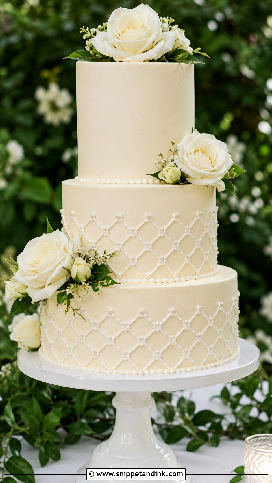 Wedding Cake Lattice Stencil - Snippet and Ink - 20 Wedding Cake Stencil Patterns
