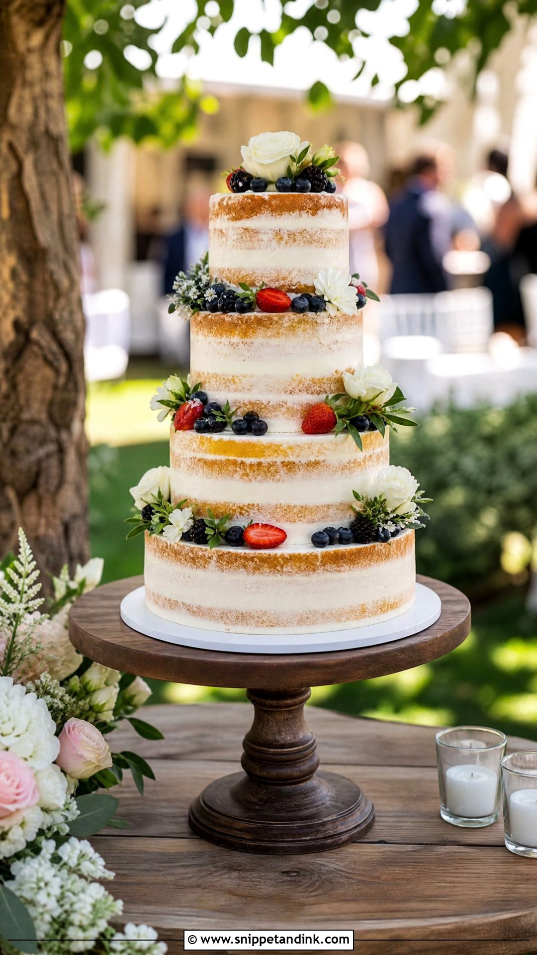 Wedding Cake Outdoor Pose - Snippet and Ink - 25 Cake Poses Photo Ideas for Wedding
