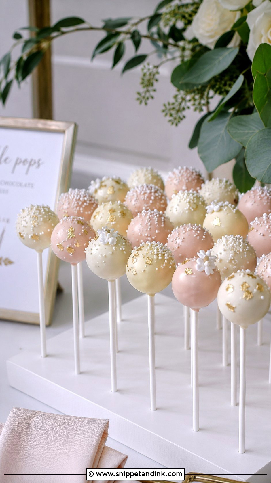 Wedding Cake Pop Stand - Snippet and Ink - 25 Wedding Cake Replacement Ideas