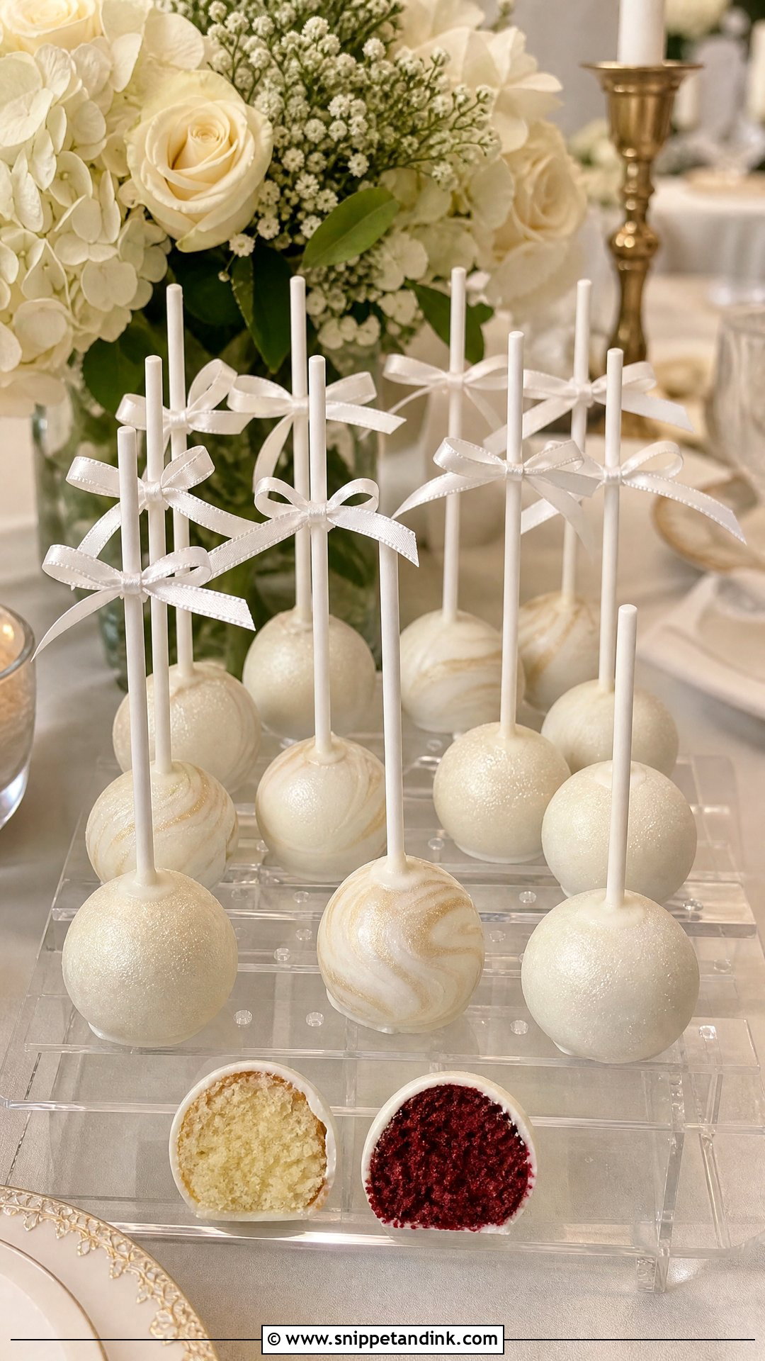 Wedding Cake Pops - Snippet and Ink - 20 Wedding Sweets
