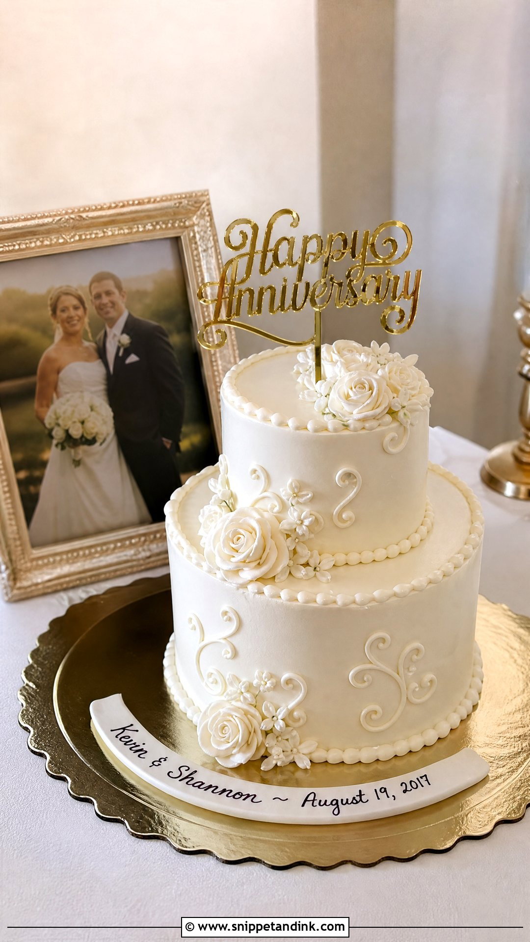 Wedding Cake Replica Anniversary Cake - Snippet and Ink - 25 Happy Wedding Anniversary Cake Ideas