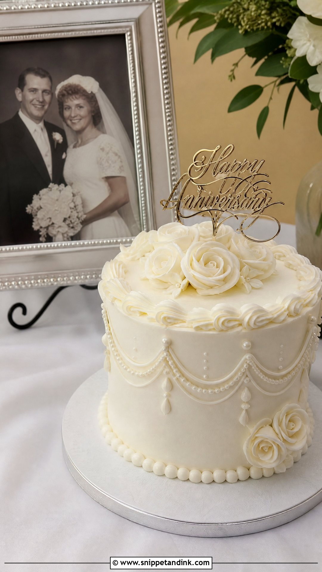 Wedding Cake Replica for Parents - Snippet and Ink - 30 Anniversary Cake for Parents