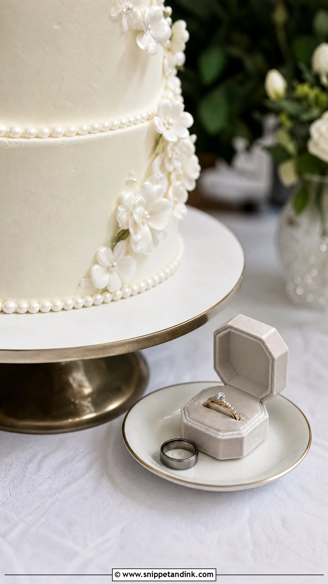Wedding Cake Ring Shot - Snippet and Ink - 25 Cake Poses Photo Ideas for Wedding
