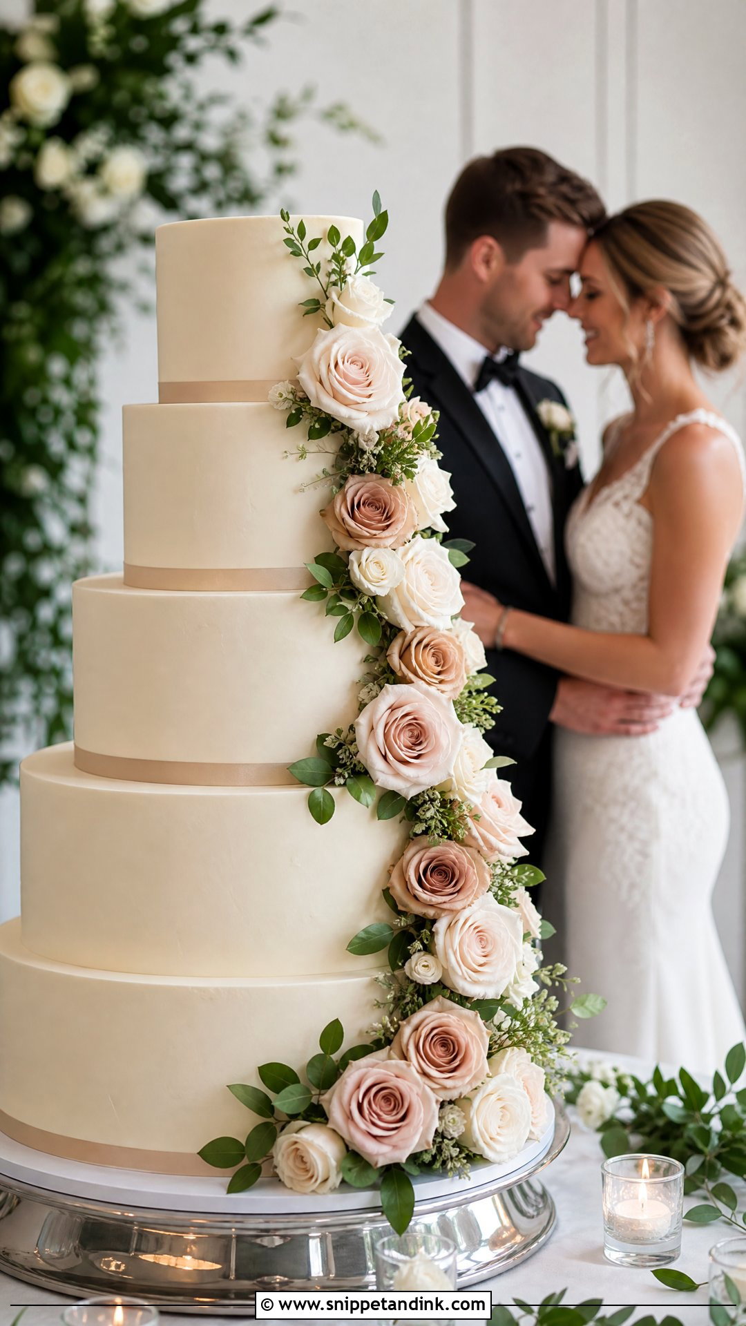 Wedding Cake Side Profile Pose - Snippet and Ink - 25 Cake Poses Photo Ideas for Wedding
