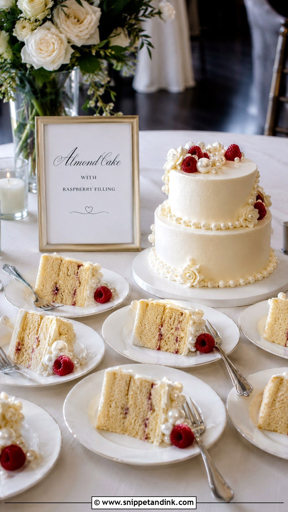 Wedding Cake Slice Station - Snippet and Ink - 20 Wedding Cake Station Ideas