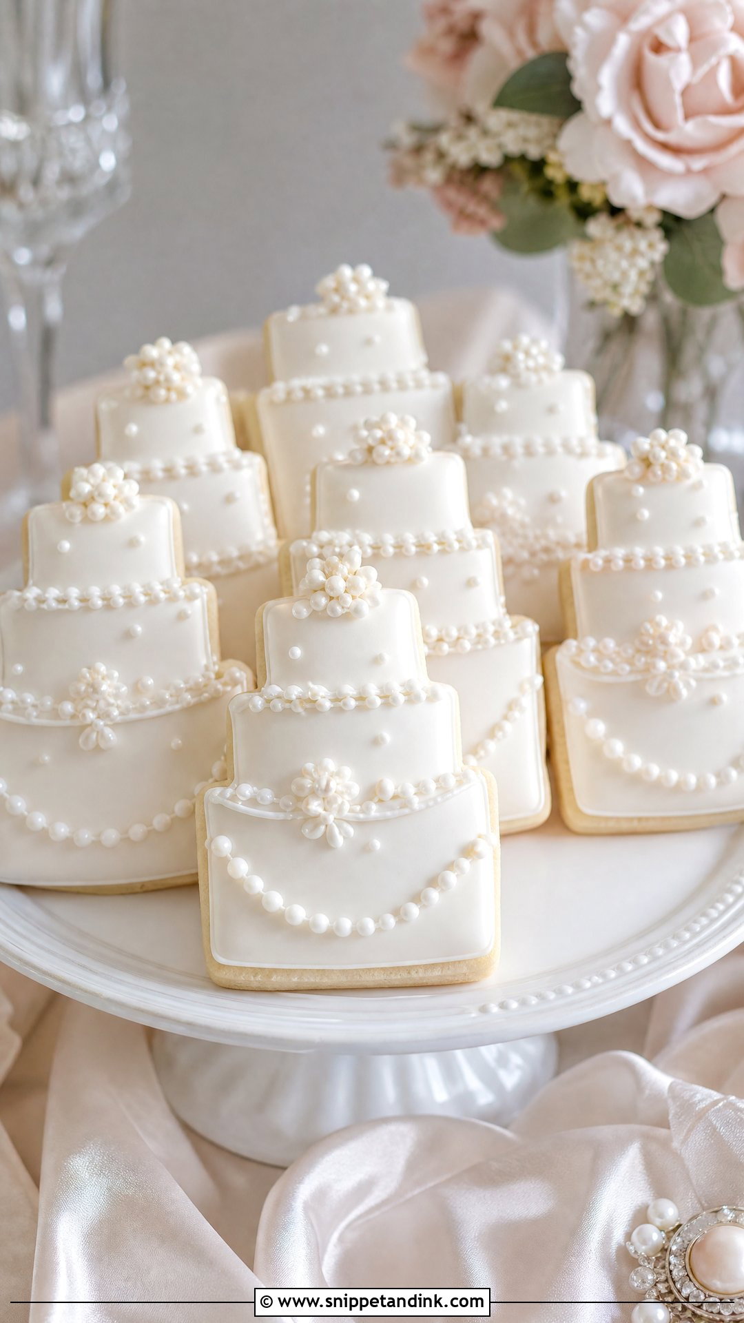 Wedding Cake Sugar Cookies - Snippet and Ink - 20 Wedding Cake Cookies