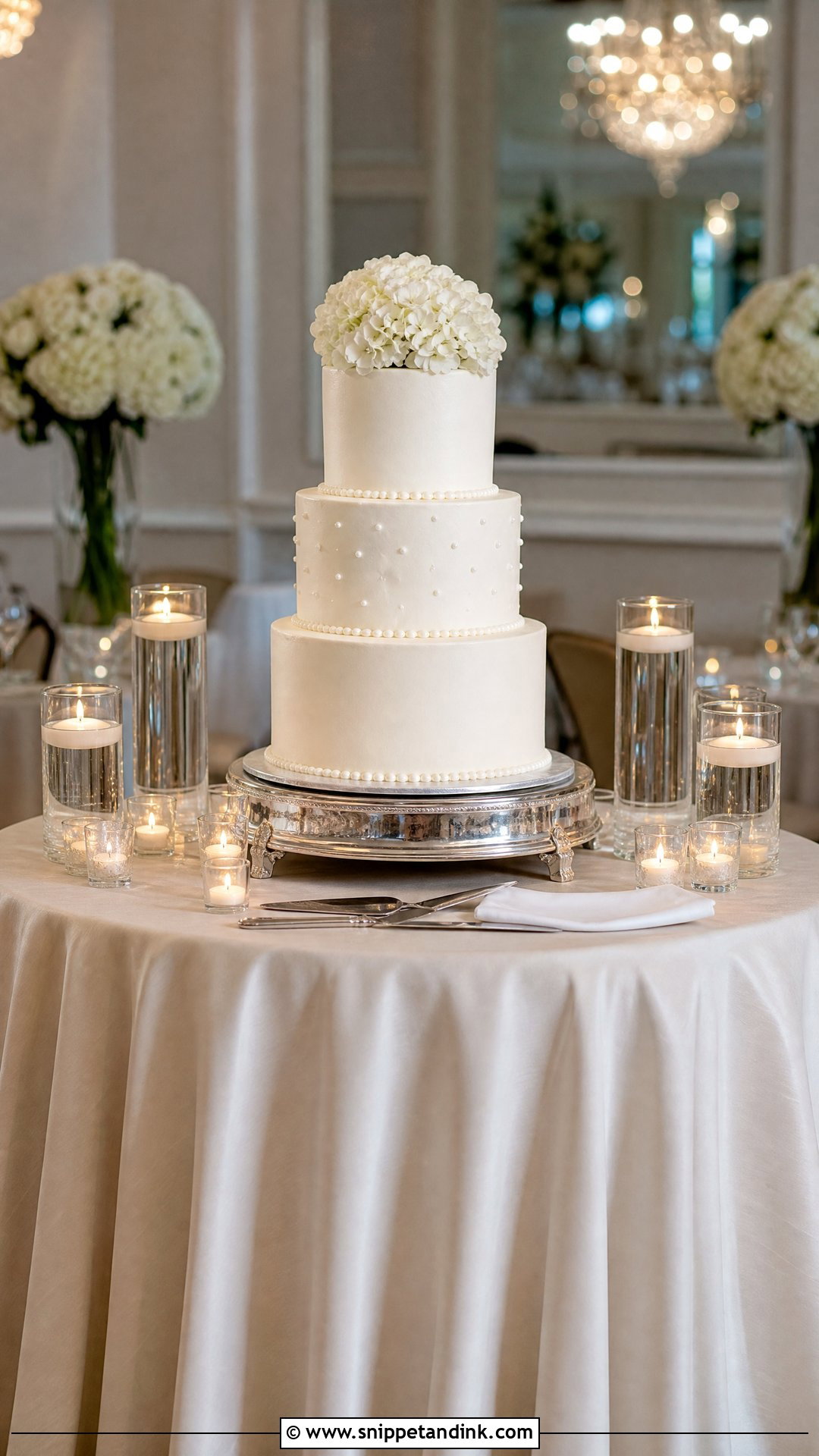 Wedding Cake Table With Round Table - Snippet and Ink - 20 Wedding Cake Table Ideas