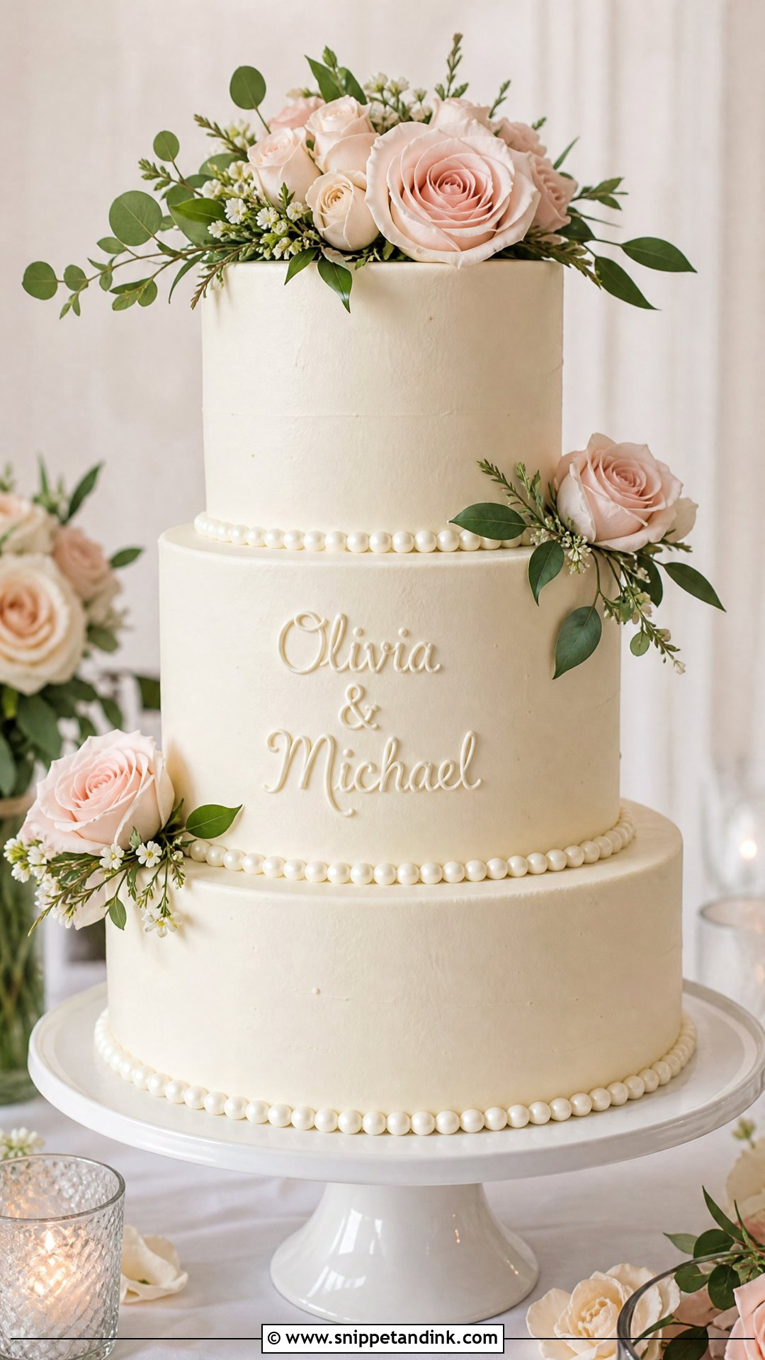 Wedding Cake With Couple Names - Snippet and Ink - 20 Write Name on Cake Ideas for Wedding
