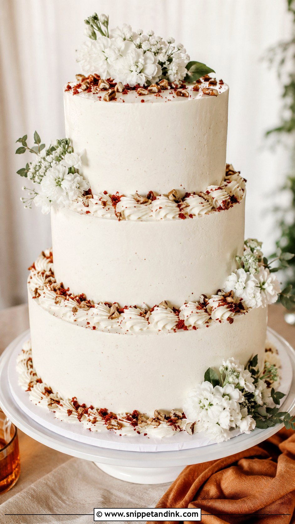 Wedding Cake With Cream Cheese Frosting - Snippet and Ink - 20 Wedding Cake Assembly