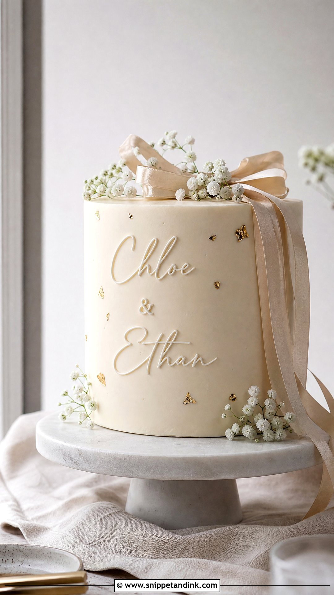 Wedding Cake With First Names - Snippet and Ink - 20 Write Name on Cake Ideas for Wedding