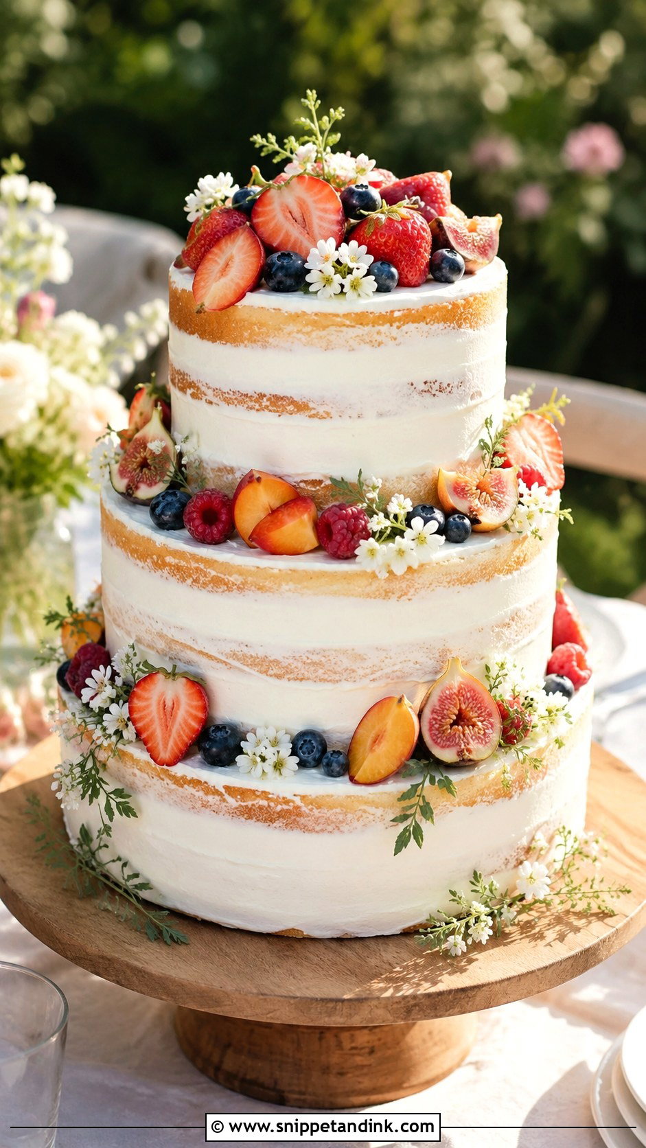 Wedding Cake With Fruit - Snippet and Ink - 20 Wedding Cake at Home Ideas