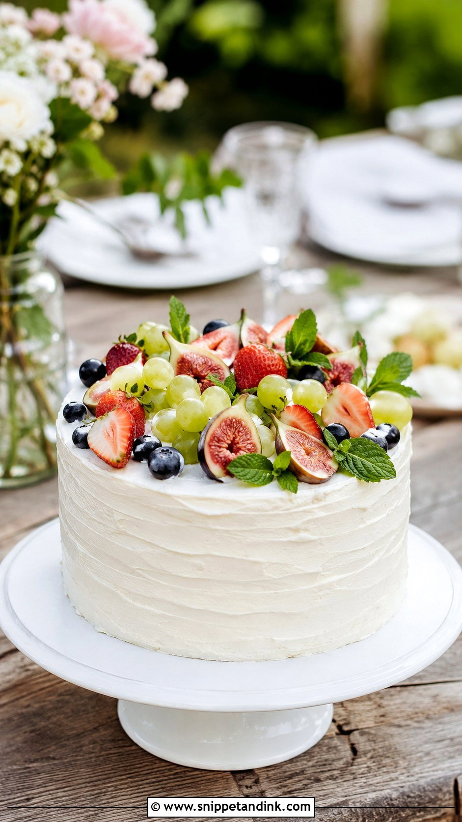 Wedding Cake With Fruit - Snippet and Ink - 20 Budget Wedding Cake Ideas