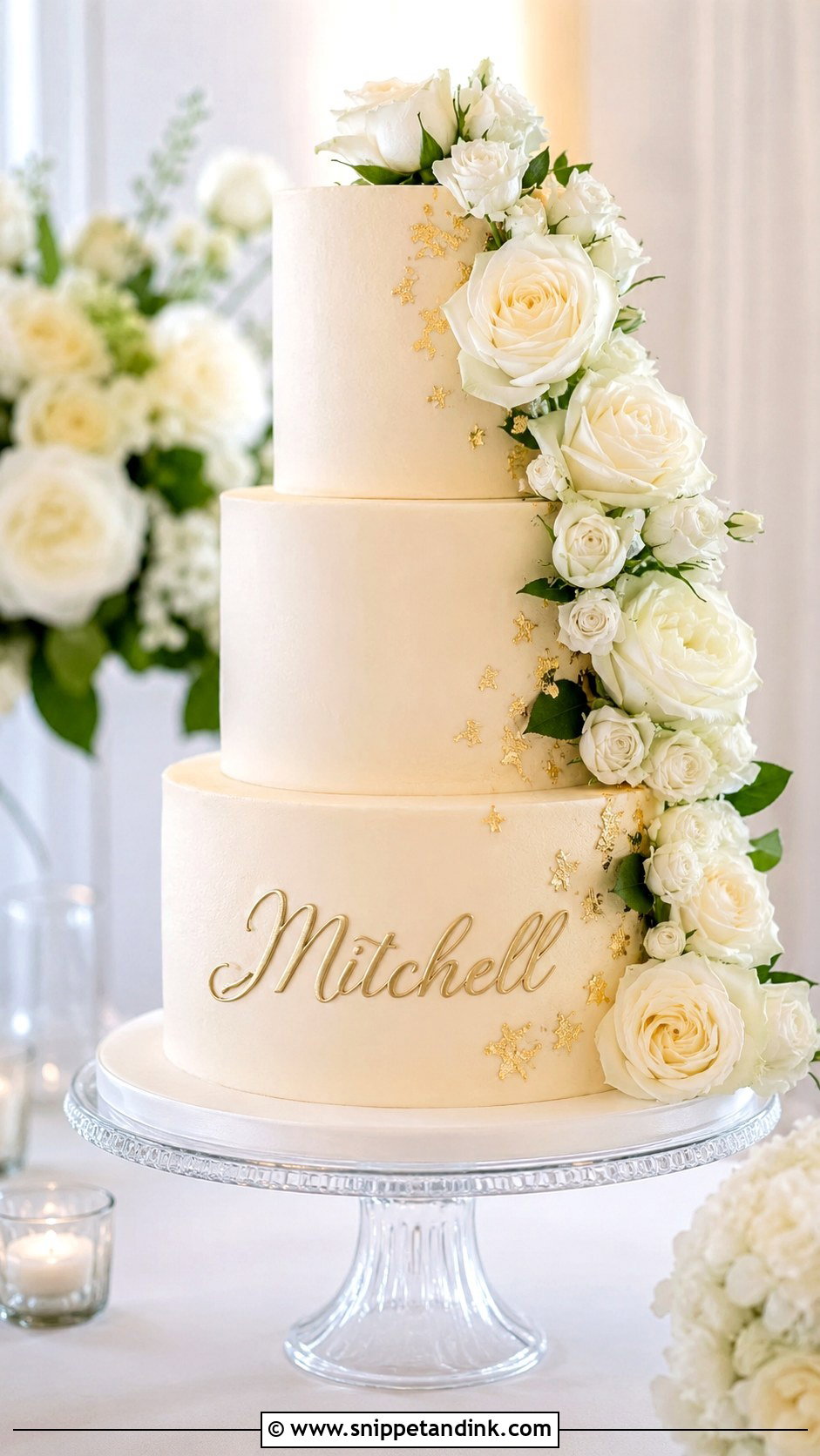 Wedding Cake With Last Name - Snippet and Ink - 25 Wedding Cake Ideas with Writing