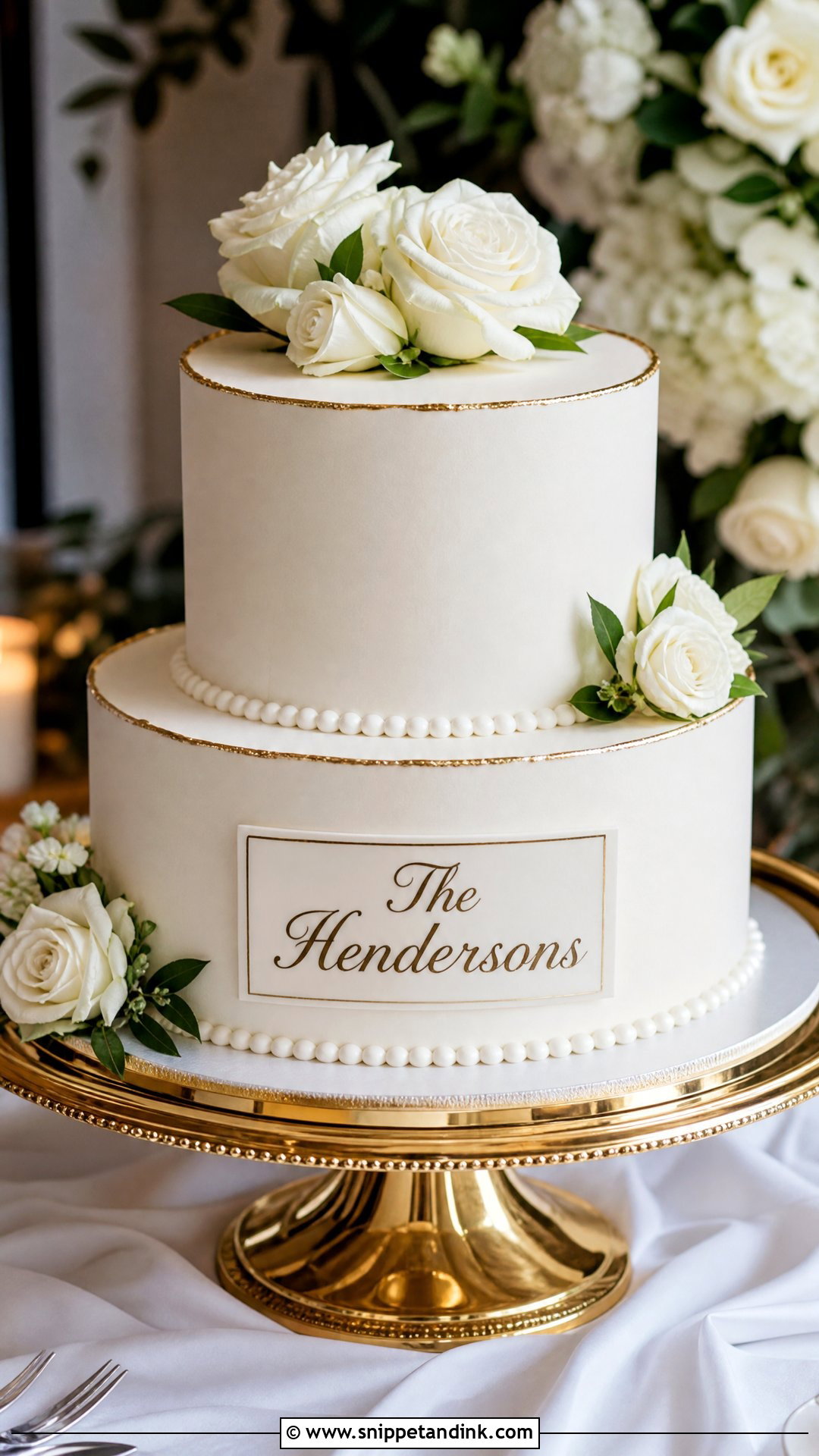 Wedding Cake With Last Name - Snippet and Ink - 20 Write Name on Cake Ideas for Wedding