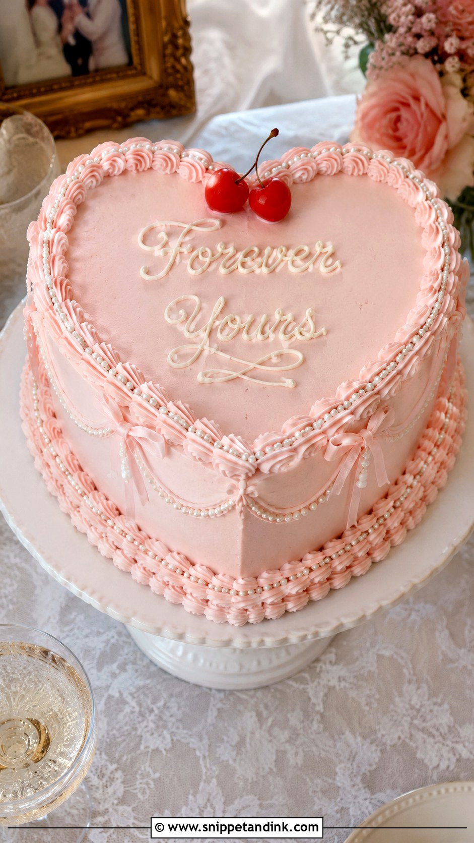 Wedding Cake With Vintage Writing - Snippet and Ink - 25 Wedding Cake Ideas with Writing
