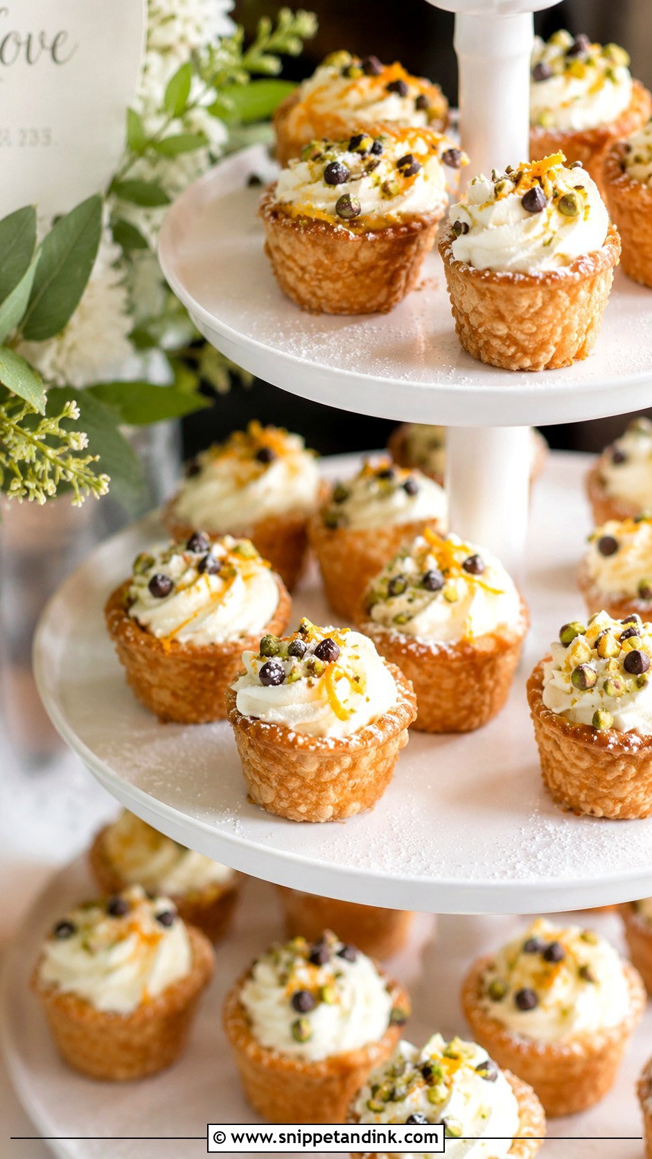 Wedding Cannoli Cups - Snippet and Ink - 20 Wedding Themed Desserts