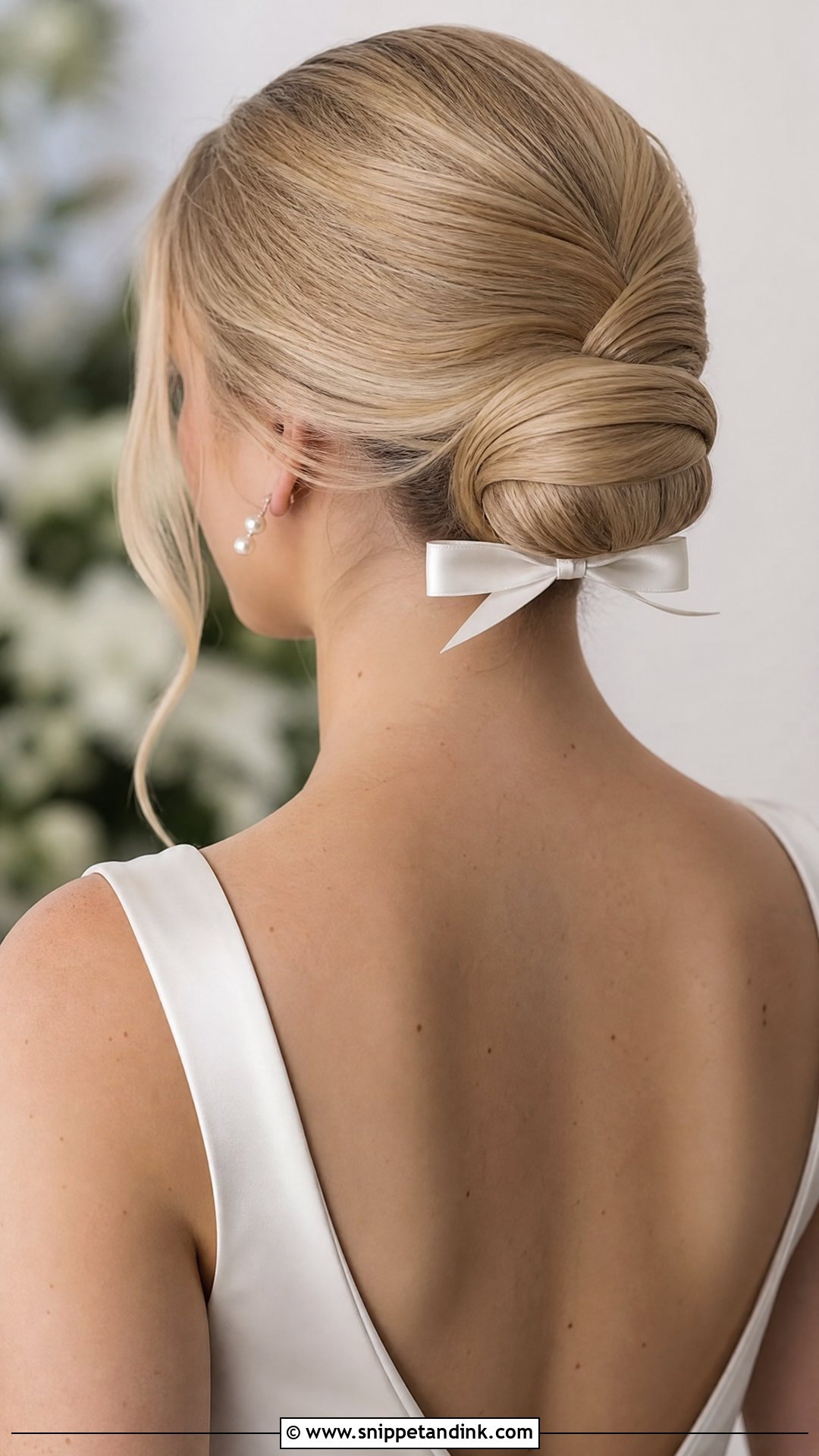 Wedding Chignon With Bow - Snippet and Ink - 20 Wedding Hairstyles Bow