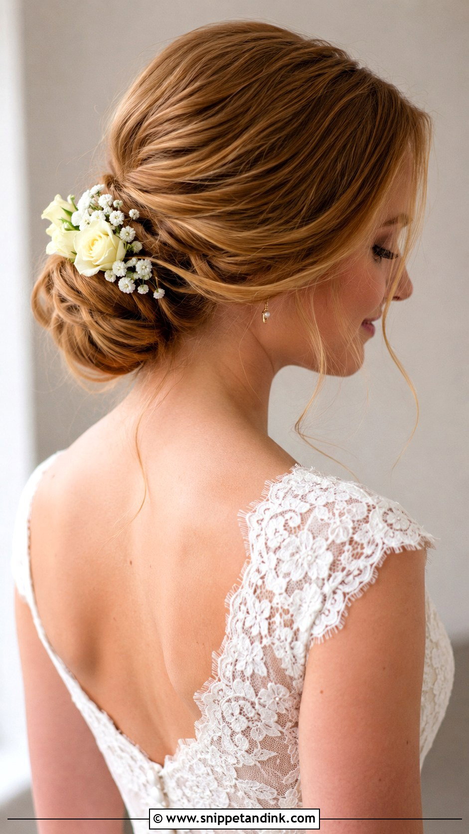 Wedding Chignon With Flowers - Snippet and Ink - 15 Wedding Hairstyle with Flowers