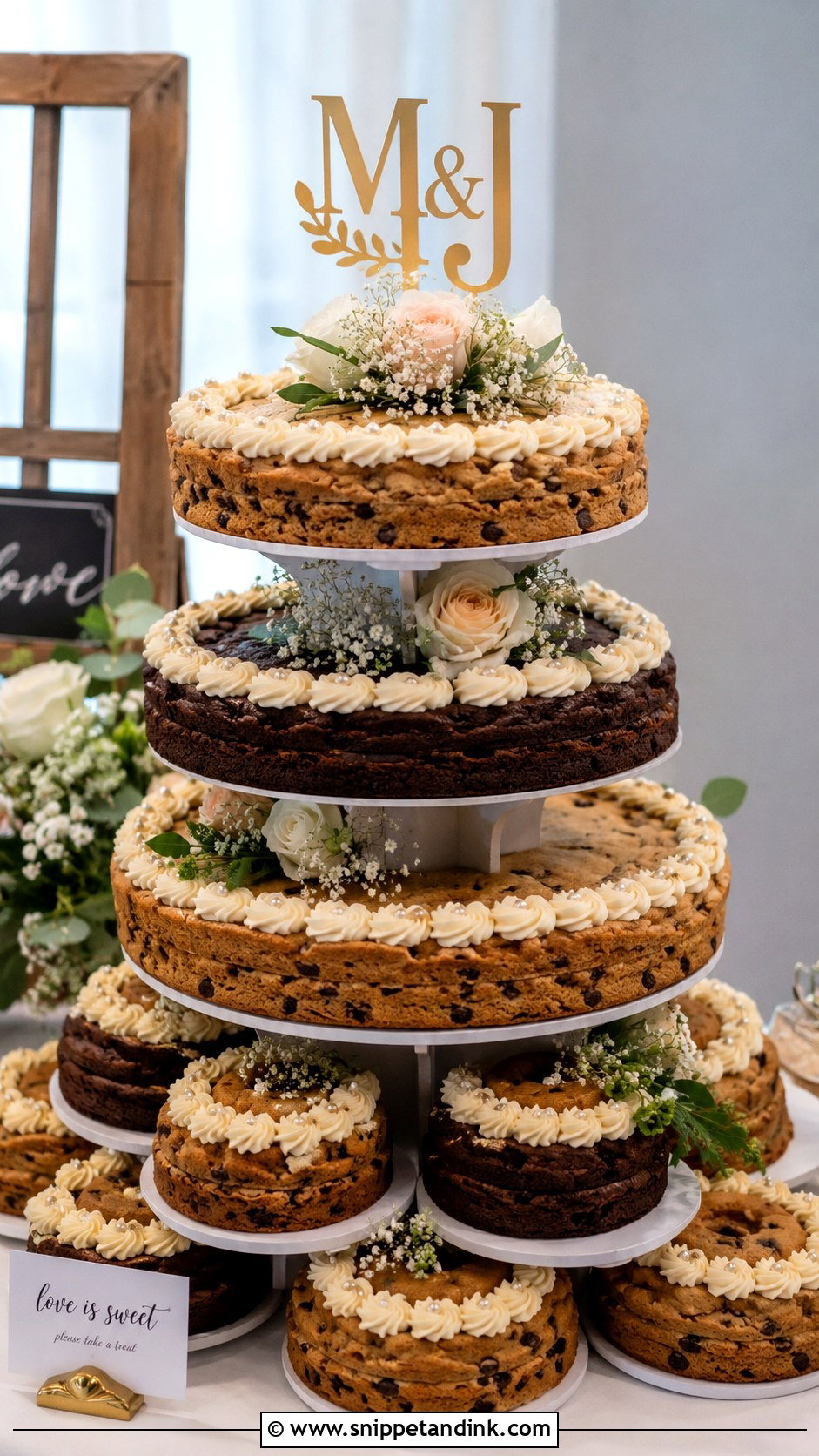 Wedding Cookie Cake Tower - Snippet and Ink - 20 Wedding Cake Tower Ideas