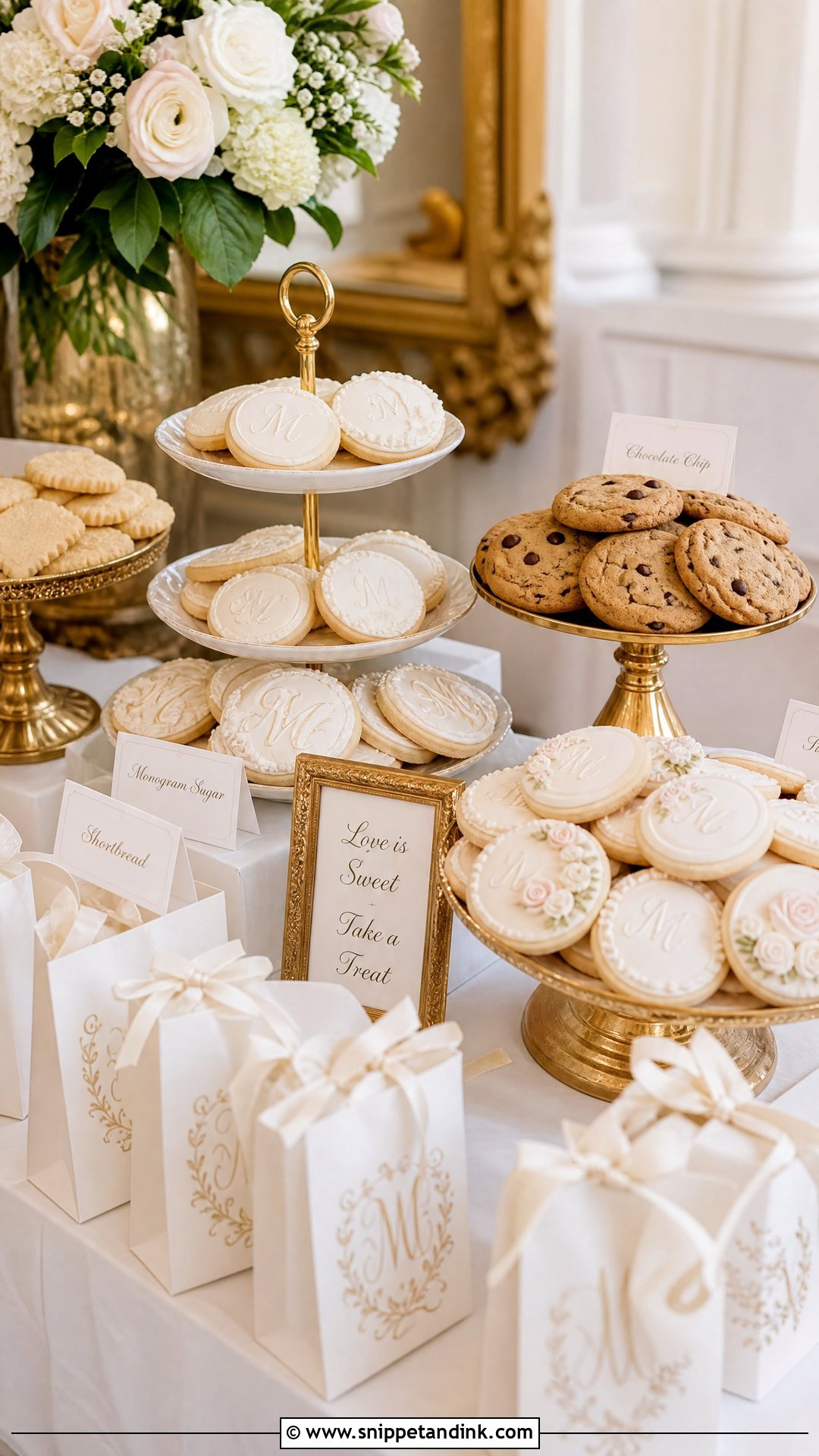 Wedding Cookie Table - Snippet and Ink - 20 Wedding Dessert Ideas
