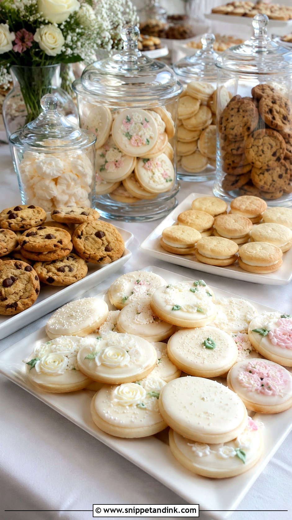 Wedding Cookie Table - Snippet and Ink - 25 Wedding Cake Replacement Ideas